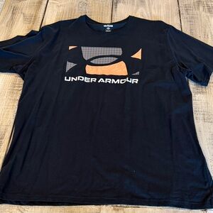 Under Armour Men’s Black Logo Graphic T-Shirt - Black/Orange